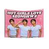 Pink Aesthetic Wall Decor K-pop Idol Tapestry Youth Idol Aesthetic Tapestry Home Decor Dormitory Background Cloth Gift