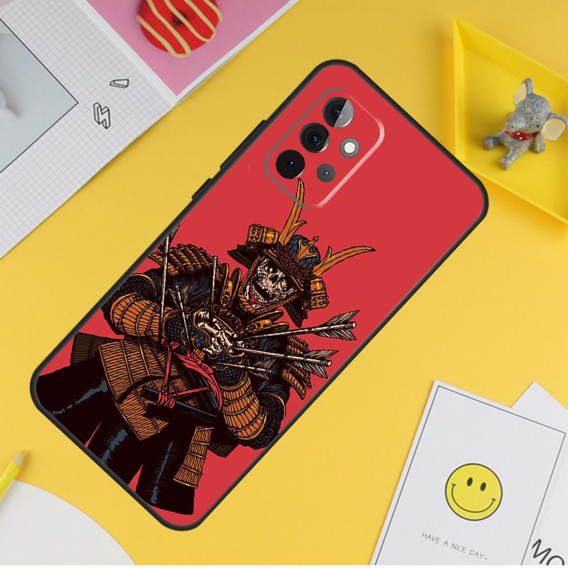 Японский Самурай Чехол Для Samsung Galaxy A15 A17 A54 A34 A14 A13 A23 A33 A53 A52 A32 A12 A56 A36 A16 A35 A55
