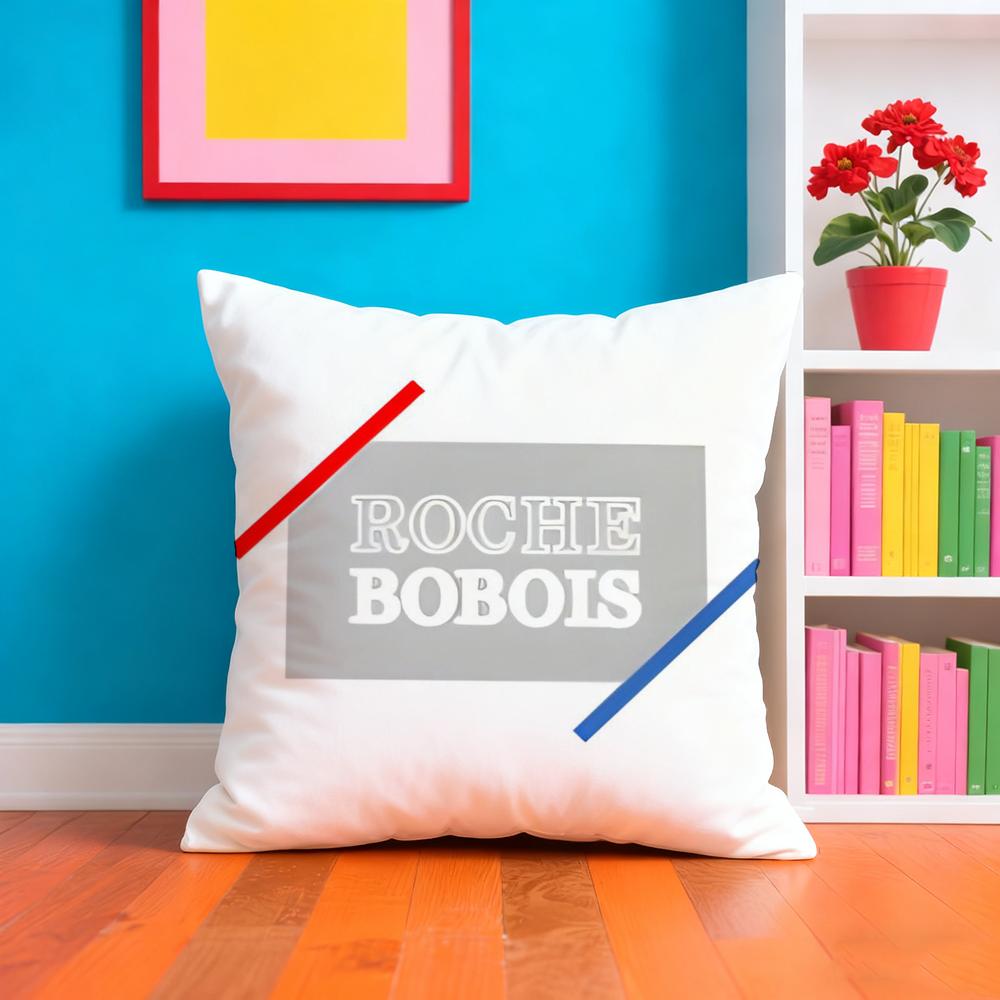 R-Roche Мода B-Bobois Наволочка Плюшевая Ткань Мягкая Двусторонняя Печатная Диванная Теплая Зимняя Домашний Подарок Наволочка