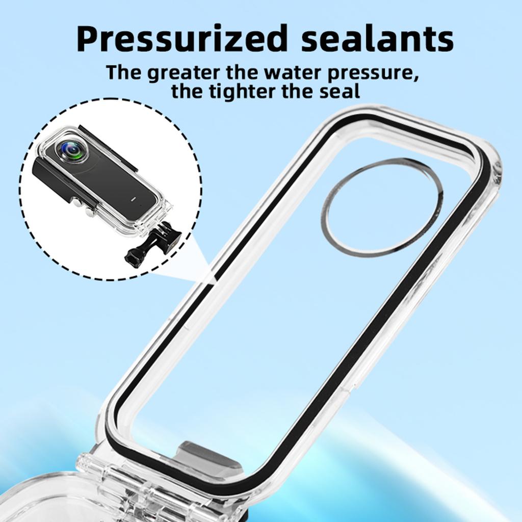 Diving Swimming Camera Waterproof Case Protective Shell for Insta360 X3 Sport Cameras Cover Accessories