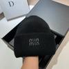 [Rabbit Fur] Min Thickened And Enlarged Double-Folded Edge Small Knitted Hat Winter Warm Plush Hat