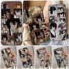 Bungou Stray Dogs Phone Case For Samsung A91 A81 A73 A72 A71 A30S A20 A12 A13 A52 A53 4G 5G Soft Black Phone Cover