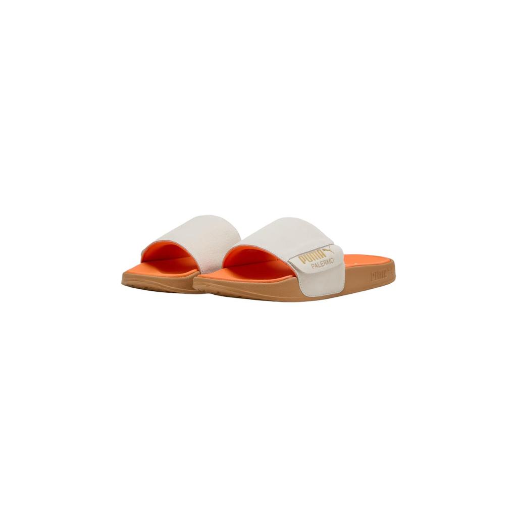 Puma Leadcat 2.0 Comfortable Fashion Versatile Casual Slide Sandals Unisex Footwear White Orange 399041-05