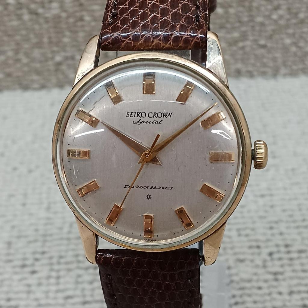 Б/у SEIKO J14100E CROWN SPECIAL Золотой циферблат SD Механизм с ручным заводом