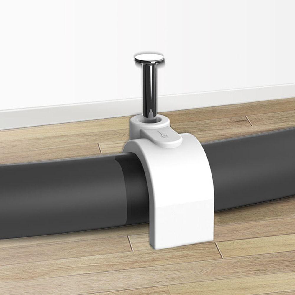 100pcs Wall Hanging Cable Clips Clamp Wire Management Durable Line Buckle  Home