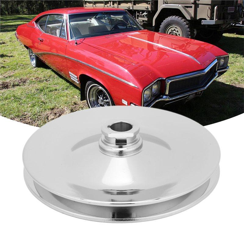 V Belt Pulley Single Groove 5/8 In Keyway Shaft For Chevy Power Steering Pump Replacement