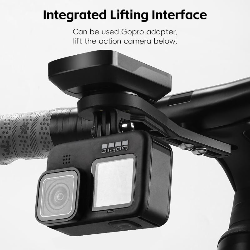 WEST BIKING Bike Handlbar Computer Mount Nylon Support Holder MTB Road Bike Handlebar Extender Base for Garmin Bryton Wahoo