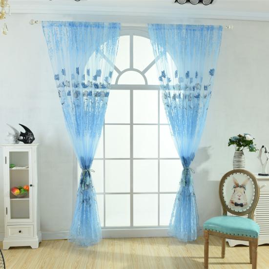 Yousheng Fine Workmanship Window Treatment износостойкий полиэстер цветочный узор карниз для занавесок из прозрачной ткани для дома