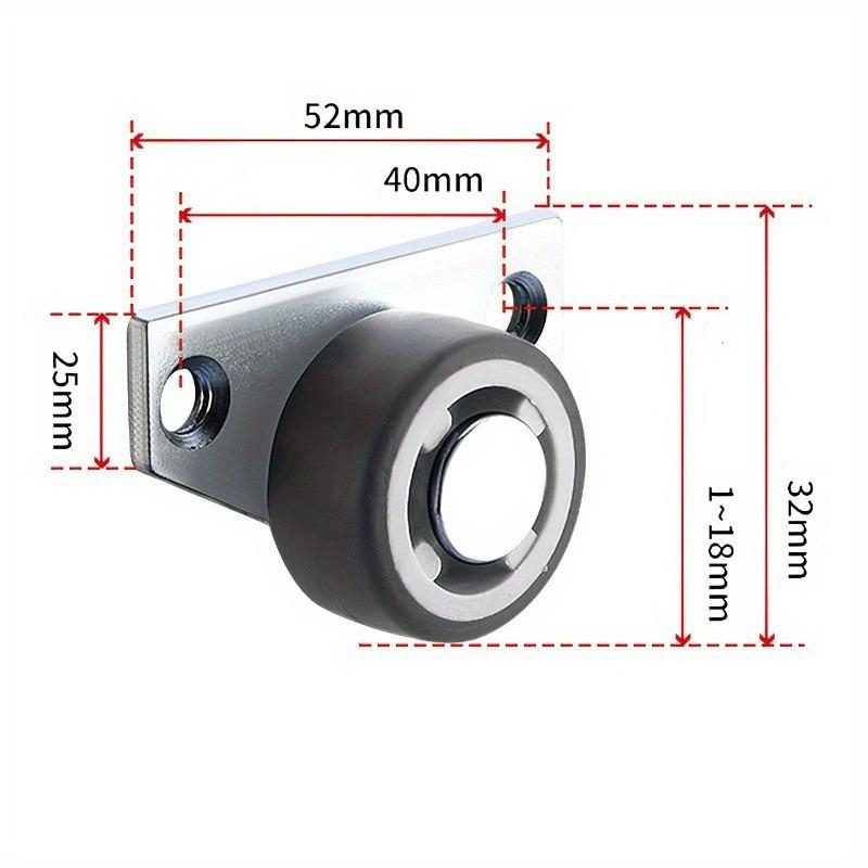 4 шт. Артефакт для провисания двери Универсальное направляющее колесо для раздвижной двери Алюминиевый сплав Шкив Направляющее колесо.