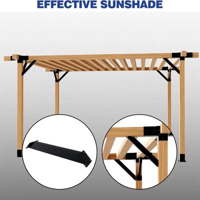 Комплект опорных стоек для павильона – Деревянные колонны и подкосы для укрепления беседки, перголы и уличной конструкции