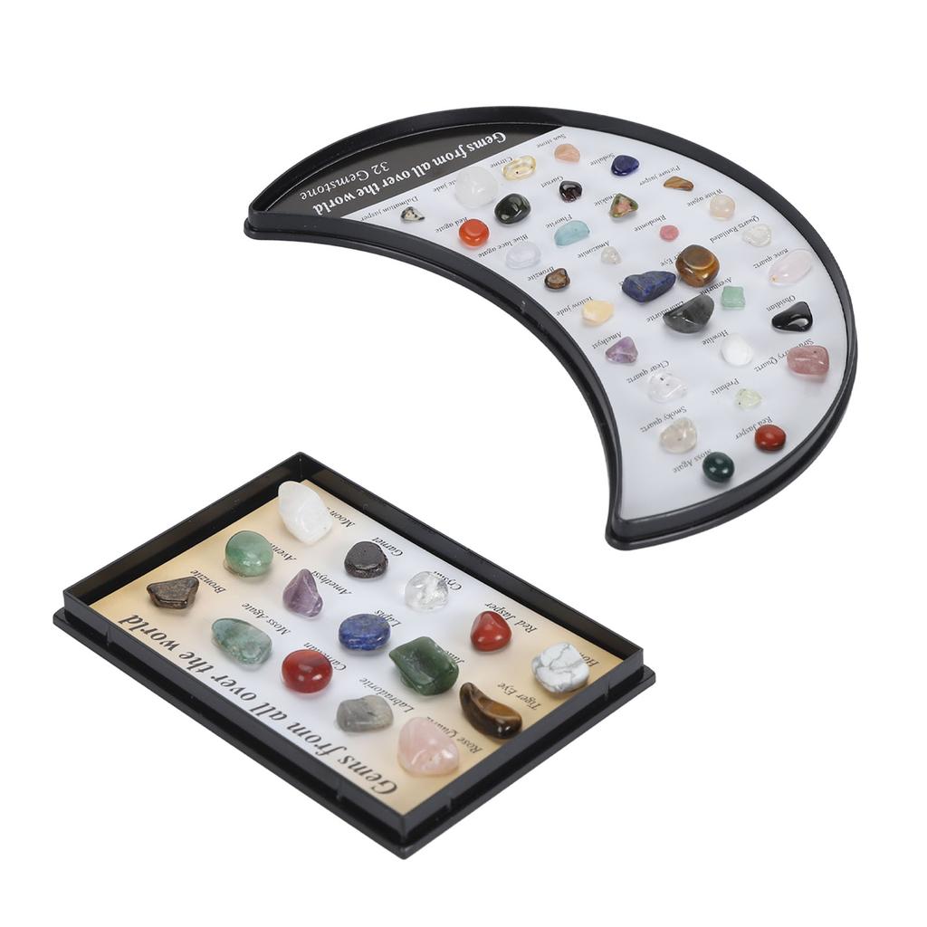 Rock Stone Colletction Kit for Kids Exquisite Science Classroom Rocks and Minerals Collection Minera