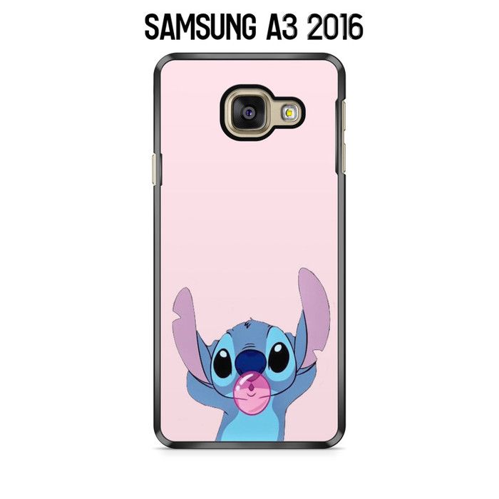 Coque de téléphone - COQUE EN FOLIE - Stitch - Compatible Samsung Galaxy A3 2016 - Semi-rigide - Noir