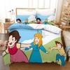 Комплект пододеяльника «Девочка Хайди и семья», Постельный комплект «Хайди — девочка из Альп», наволочка, Украшение спальни для детей и взрослых
