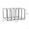 5 Slot Magazine Holder Rack, Square File Holder, Newspaper ,Office Organizer
