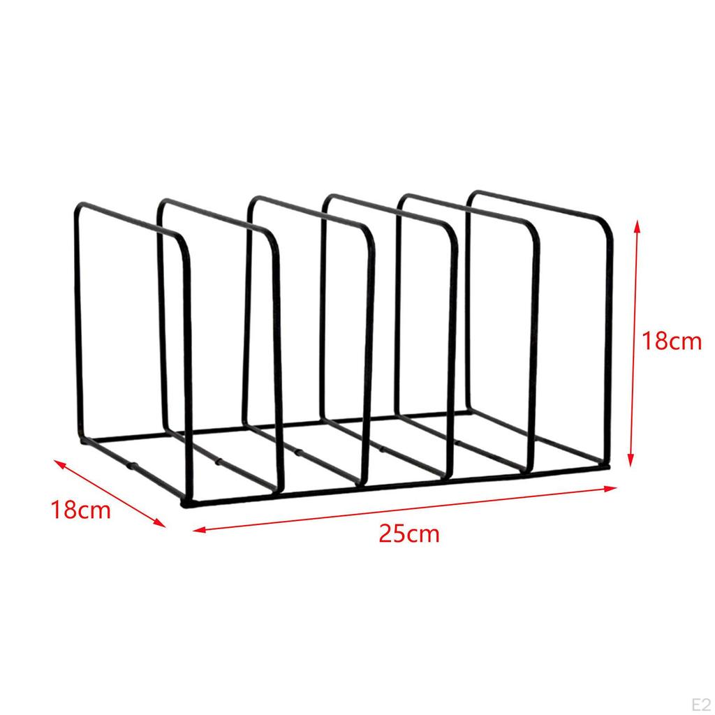 5 Slot Magazine Holder Rack, Square File Holder, Newspaper ,Office Organizer