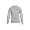 Under Armour Rival Solid Logo Print Hoodie Pullover Men Hoodies Light-Grey 1357092-011