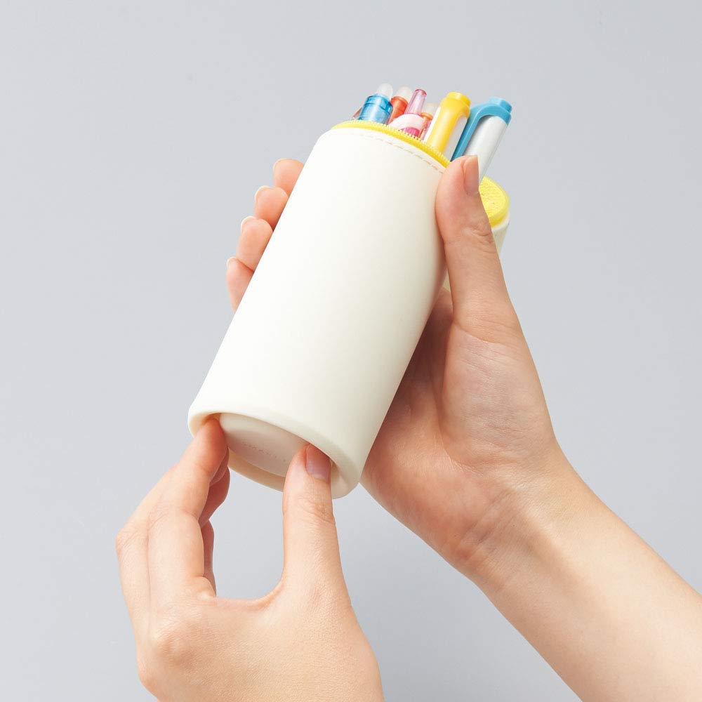 LIHIT LAB Чехол-подставка для ручек PuniLabo Shiba Inu A7712-2 - Органайзер для канцелярских принадлежностей с милым дизайном собаки