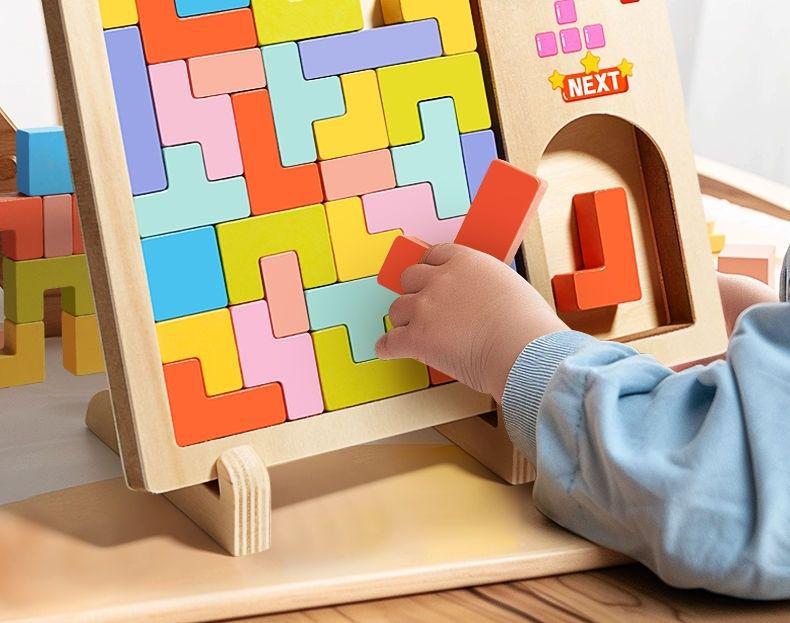 Тетрис Блоки 3D Стерео Пазл Игрушки для Детей, Возраст 3-6 лет - Идеальный Подарок на День Рождения для Мальчиков и Девочек