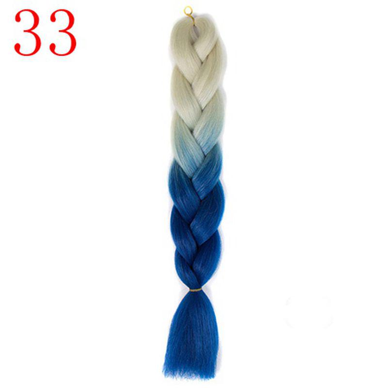 Ombre Hair Jumbo Braids Волосы Синтетические наращивания волос для женщин Розовый Красный Синий 102 Доступных цвета