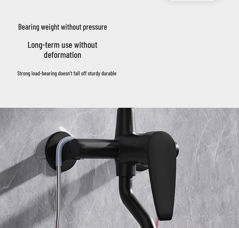 Punch-Free Bathroom Shelf & Shower Head Hanging Basket for Shampoo and Shower Gel Storage