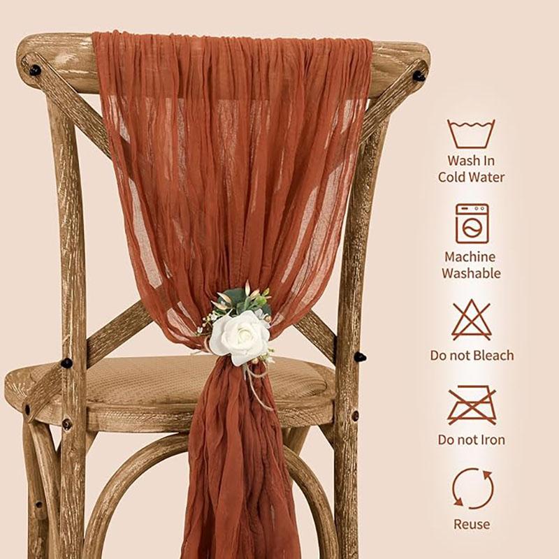 16Pcs Sage Green Wedding Chair Sashes  Chair Bow Designed Decorative Chair Sashes for Wedding Reception Party Hotel Decoration