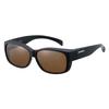 Солнцезащитные очки Shimano Polarized Overglasses 01 Матовые UJ-031Y Черные/Коричневые