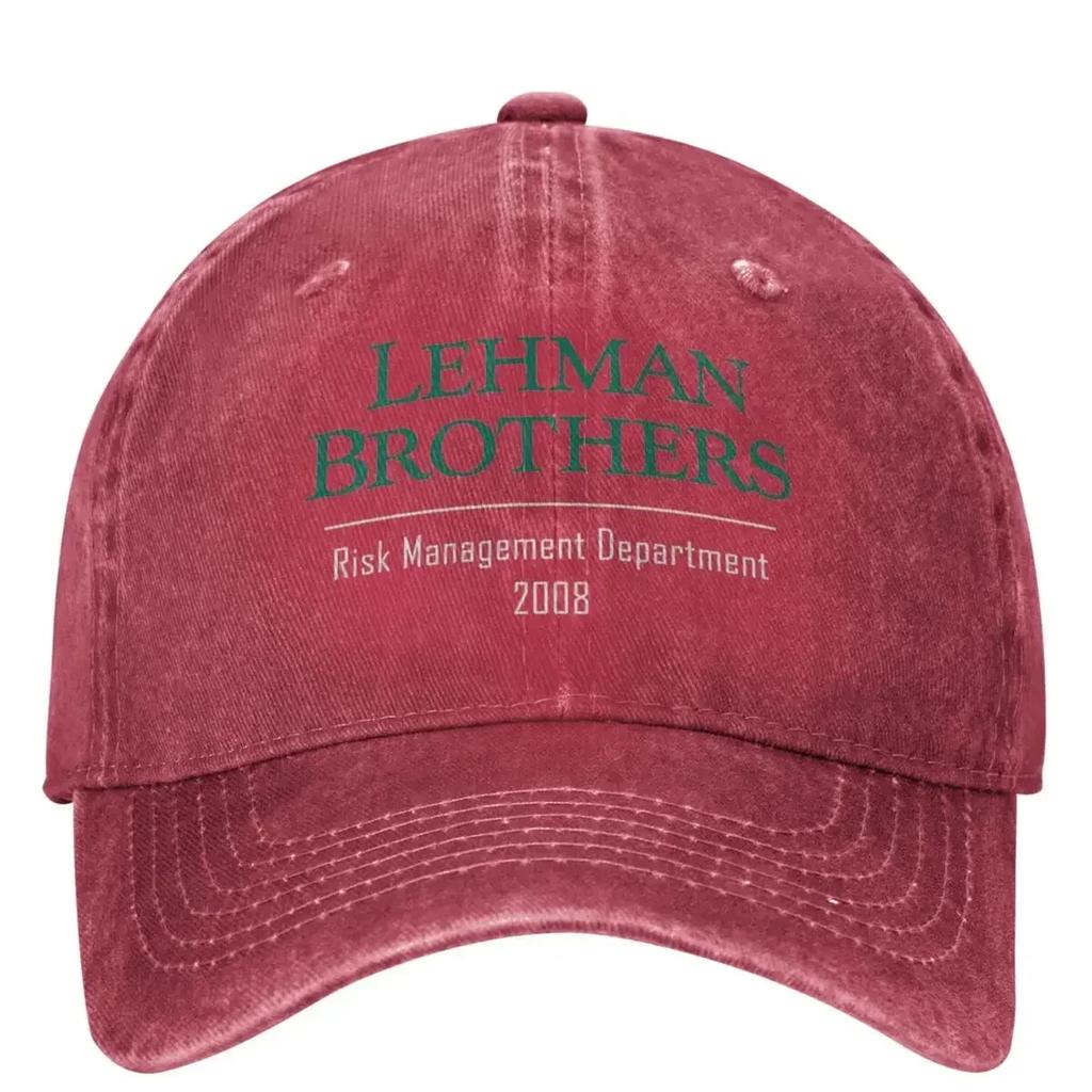 LehUnisex Brothers Risk UnisexageUnisext DepartUnisext Washed Baseball Cap Bank Logo Trucker Hat Unisex Unisex SunProof Baseball Caps