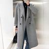 Wool Loose Double-breasted Double-sided Wool Coat Suit Collar Women's Jacket Temperament Commuter