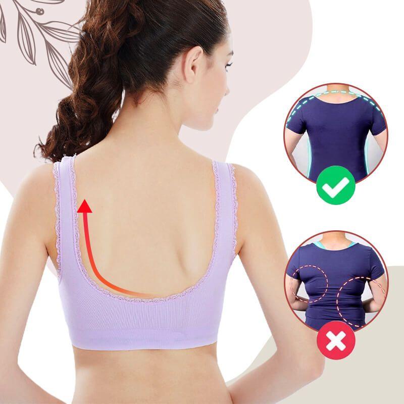 Большие размеры бюстгальтеров Push Up Gather Lingerie Сексуальный женский бюстгальтер спереди Clouse Кружевная отделка Sleep Wire Free Sports Bralette Brassiere