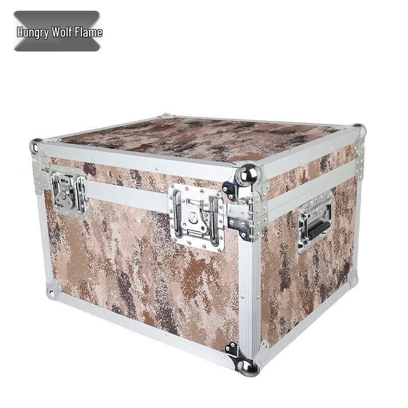 Wolf Flame Camo Aluminum Alloy Moisture-Proof Equipment Flight Case