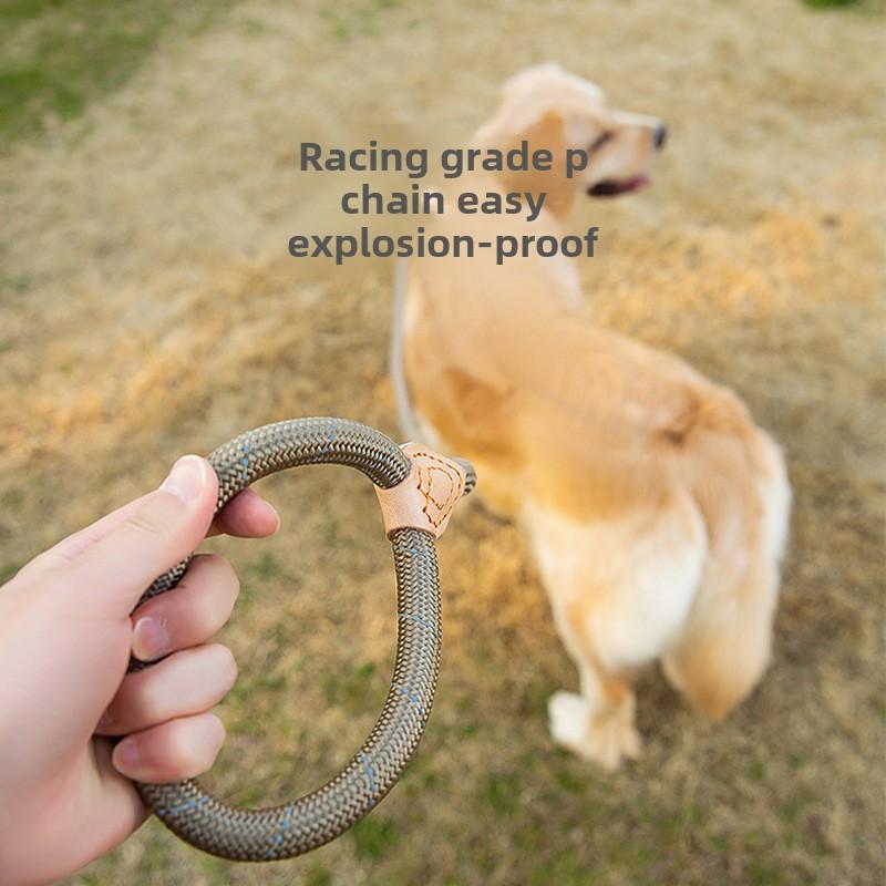 Pet P Chain Anti-explosion Rush Walking Dog Traction Anti-break Free Dog Chain Средняя и крупная собака Товары для золотистого ретривера Поводок для собак