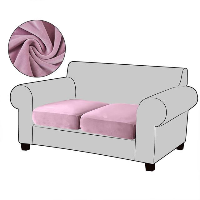 Бархатные чехлы на сиденья дивана для гостиной, плюшевые чехлы на диванные подушки, толстые мягкие эластичные диваны, чехол для дивана, защита для мебели