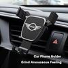 1Pcs Car Air Outlet Alloy Gravity Triangle Phone Holder For BMW Mini Works Cooper F54 F55 F56 F57 F60 R50 R52 R53 R55 R56 R57
