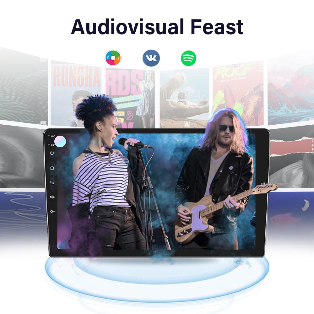Hizpo 2din Android авторадио для Peugeot 2005 Toyota Aygo 2014 Citroen C1 автомобильный радиоприемник мультимедийный видеоплеер GPS навигация CarplayRDS FM Auto 4G BT DVR Cam