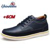 Fashion Men Elevator Shoes Genuine Leather Lift Casual Shoes Height Increase Shoes Insoles 6CM Tall Man Formal Shoes Taller Footwear