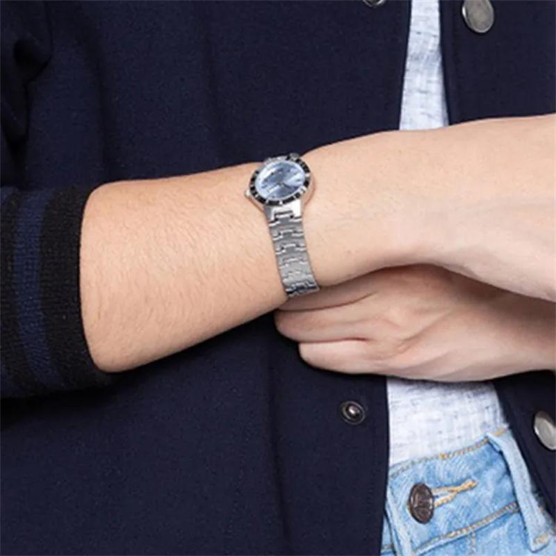 Casio Женские часы 26 мм Серебристо-синие ltp-1177a-2a-