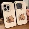Cute Capybara Cartoon Soft Shell Case for Apple iPhone 12 Pro Max, 13 Pro, 14, 14 Pro Max, 15.
