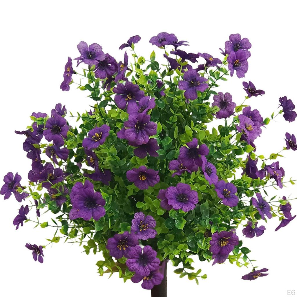 Искусственные цветы для сада, колышки, растения, 24 дюйма, искусственные зеленые кустарники для свадьбы на открытом воздухе