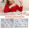 Bead Design Board DIY Jewelry Making Tray Flocked Bead Organizer Board for Necklace And Bracelet Beads Sorting And Stringing