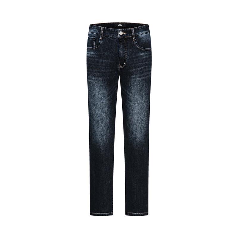 Мужские теплые джинсы Qipilong на флисовой подкладке, стрейч, прямого кроя