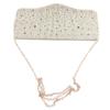 Women Evening Bag Sparkly Glitter Rhinestone Multifunctional Handbag for Dinner Party Wedding Gold Free Size