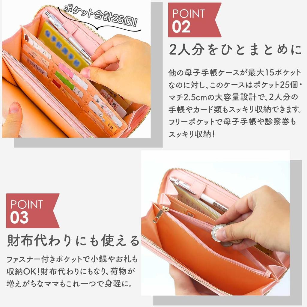 Акордеон Большой Пенал для Медицинской Карты Матери и Ребенка Eikuru для 2 Паспортов, Лекарств, Стильный Чехол, Узор,