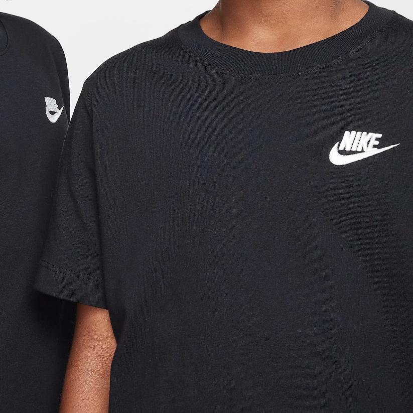 Nike T Shirt Sportswear Black Kids' FZ5177-010