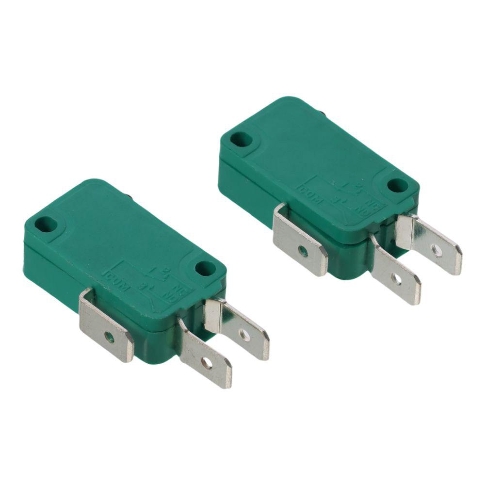2 шт. Зеленый микропереключатель KW3-OZ Концевой выключатель Кнопочное действие Микро концевые выключатели Клеммы для печатной платы
