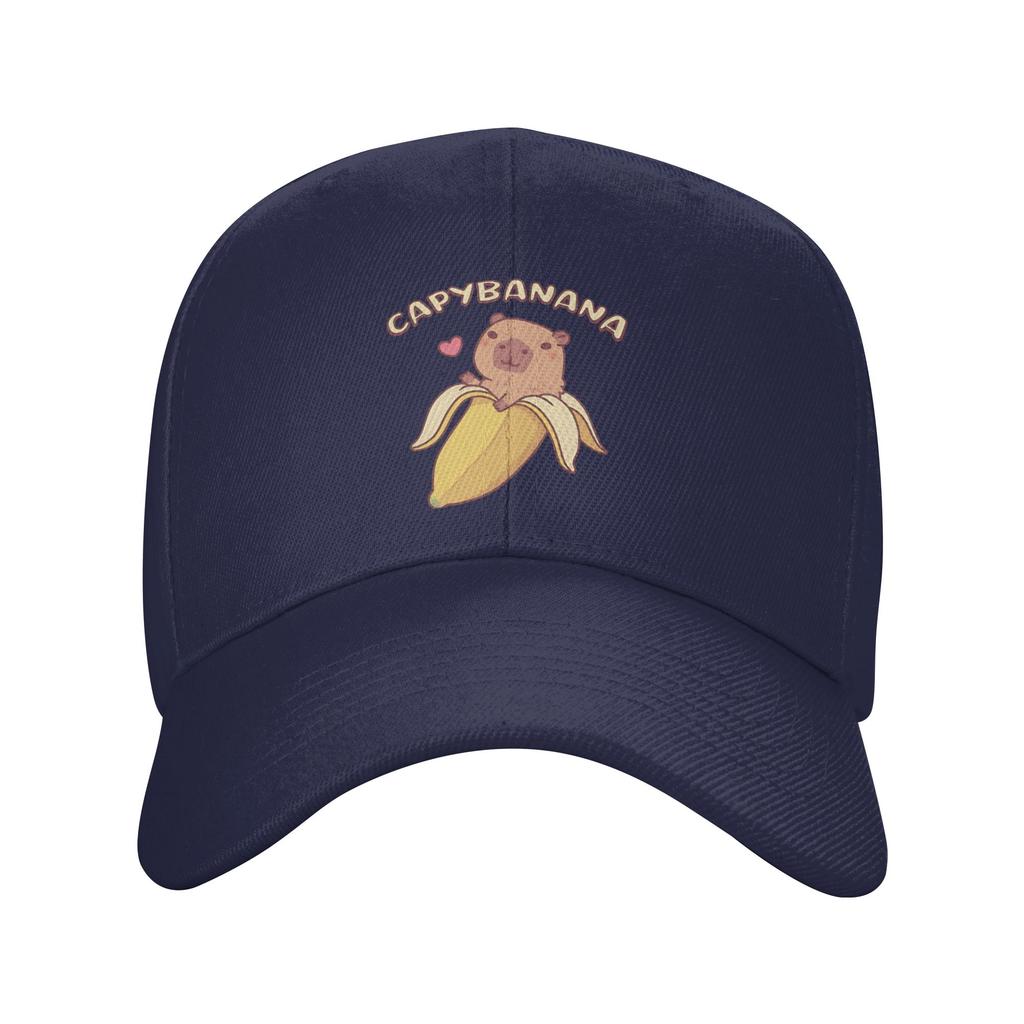 Cute Capybara In Banana Capybanana Casual Baseball Cap Summer Trucker Hat Hot Sale Hats UnisexTeens Fashion Baseball Caps