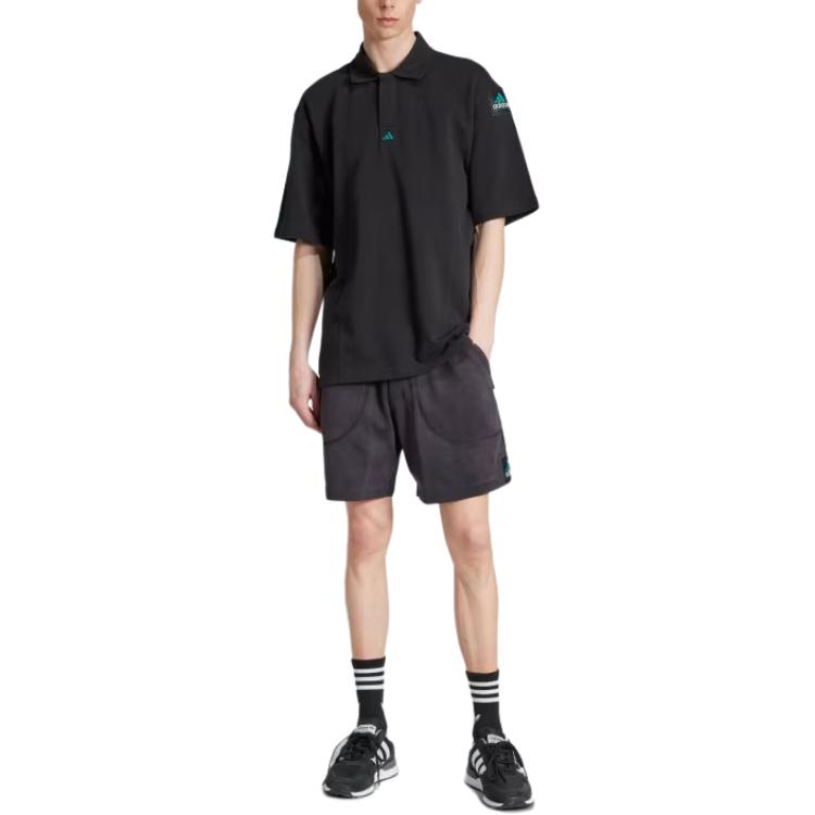 adidas Одежда Поло-рубашки Мужские Черный Воротник Умеренный JC8231