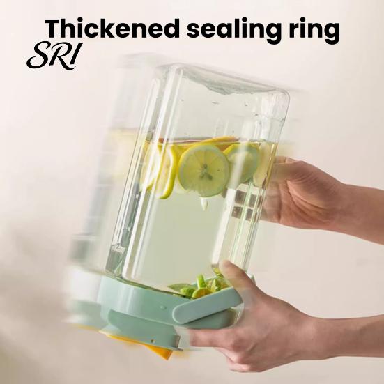 BPA-Free Water Jug Cold Brew Pitcher with Spigot 2.5/3.5L Large Capacity Plastic Dispenser for Bottle Spout Juice & Iced Tea Leak-Proof Beverage Home