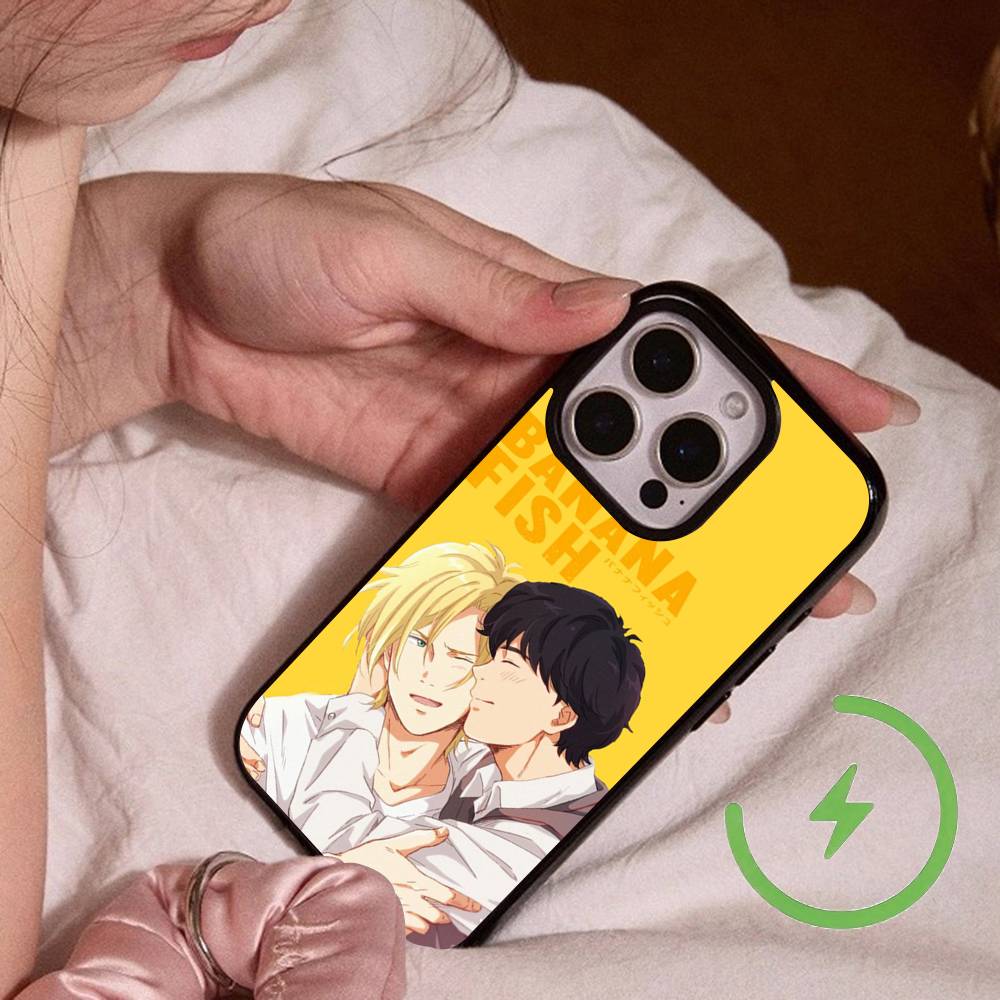 Japan Anime B-Banana FishS Promax Magnetic For IPhone 17 16 14 13 12 11 15 Pro Air Max Plus Phone Case Wireless Charge