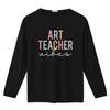 Mens Art Teacher Vibes Colorful Appreciation Day Back To School T Shirt Black Medium vintage Washed Stylish Unisex homme
