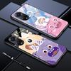 Для OPPO A16 A16s A18 A38 A58 A78 A96 A98 Reno8T 10 Pro 12F Realme C30 C33 C63 C65 C67 мультяшный маленький монстр противоударный глянцевый стеклянный чехол для телефона